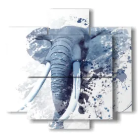 Stylized elephant images