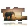 painting with elephant and child photos - version: 10 pannelli 191x106cm