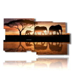 photo de la famille d''éléphants