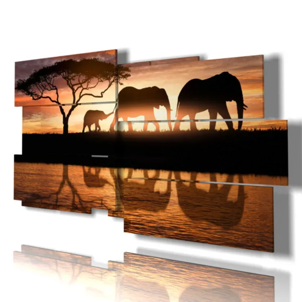 Elephant family prints