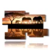 painting with photos of elephants family - version: 12 pannelli 190x119cm
