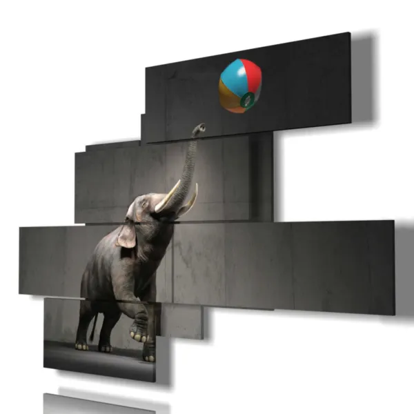 impresión de pequeño elefante