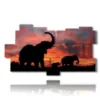painting with elephant profile images - version: 11 pannelli 198x112cm