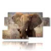 tableau avec des images d elephants tristes - version: 7 pannelli 157x90cm