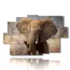 tableau avec des images d elephants tristes - version: 9 pannelli 171x108cm