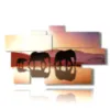 painting with elephant image drawing - version: 9 pannelli 182x107cm