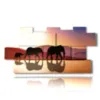 painting with elephant image drawing - version: 11 pannelli 202x103cm