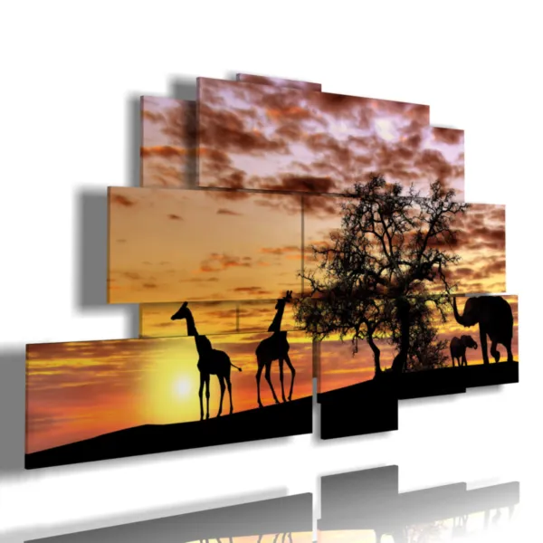 quadro elefanti indiani