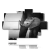 bild mit fotoelefant dumbo - version: 9 pannelli 164x114cm