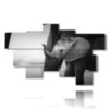 painting with photo elephant dumbo - version: 8 pannelli 177x110cm