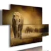 Painting with an image of an African elephant