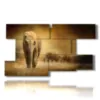 painting with african elephant image - version: 9 pannelli 177x101cm
