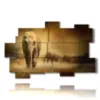 tableau avec image d elephant d afrique - version: 11 pannelli 182x115cm