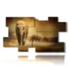 quadro con immagine elefante africano - version: 10 pannelli 186x105cm