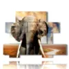 afrikanischer elefant bild - version: 10 pannelli 171x127cm