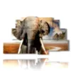 tableau photo elephant d afrique - version: 9 pannelli 173x103cm