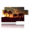 painting with elephant images - version: 7 pannelli 157x90cm