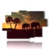 painting with elephant images - version: 9 pannelli 171x108cm
