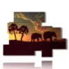 painting with elephant images - version: 10 pannelli 171x124cm