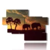 painting with elephant images - version: 10 pannelli 176x119cm