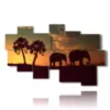 painting with elephant images - version: 10 pannelli 186x115cm