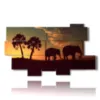 painting with elephant images - version: 10 pannelli 190x110cm