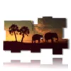 tableau avec des images d elephants - version: 11 pannelli 193x115cm