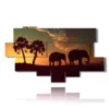 painting with elephant images - version: 11 pannelli 204x116cm