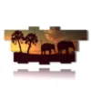 painting with elephant images - version: 12 pannelli 232x107cm