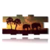 painting with elephant images - version: 13 pannelli 233x107cm