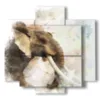 bild mit foto des indischen elefanten - version: 5 pannelli 89x85cm