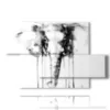painting with pictures of elephants - version: 5 pannelli 128x85cm