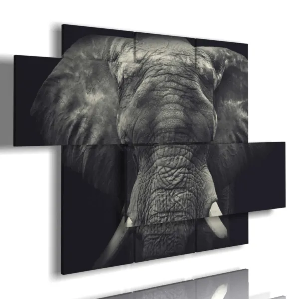 Painting with an image of an elephant