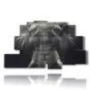 marco con imagen de elefante - version: 9 pannelli 173x103cm