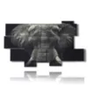 painting with elephant image - version: 10 pannelli 190x110cm