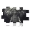 quadro con immagine elefante - version: 20 pannelli 244x151cm