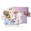 abstract paintings with butterflies in a bouquet of flowers - version: 9 pannelli 171x108cm