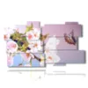 tableaux abstraits avec des papillons dans un bouquet de fleurs - version: 11 pannelli 184x104cm