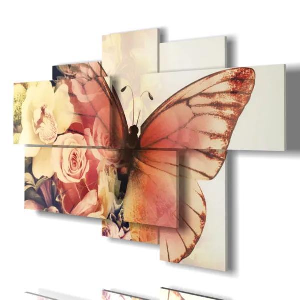 impresiones de mariposas abstractas