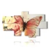 cuadros abstractos mariposas en capullos de rosa - version: 8 pannelli 185x109cm