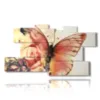 tableaux abstraits papillons en boutons de rose - version: 10 pannelli 189x106cm