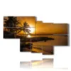 quadro mare tramonto con palme - version: 7 pannelli 171x102cm