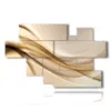 quadri moderni beige in un velluto di onde - version: 8 pannelli 178x111cm