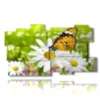 butterflies in the paintings of daisies - version: 11 pannelli 184x104cm