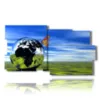 paintings 3d butterflies in a world sphere - version: 10 pannelli 183x100cm