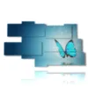 quadro con foto farfalle rare magiche - version: 9 pannelli 180x103cm