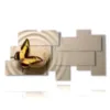 cuadro le farfalle en piedra zen - version: 10 pannelli 207x106cm