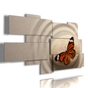 quadri farfalle in stile zen