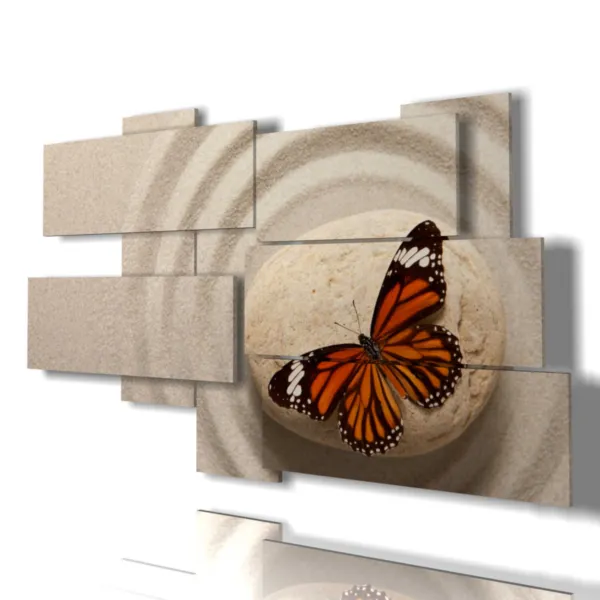 Decorative butterfly paintings