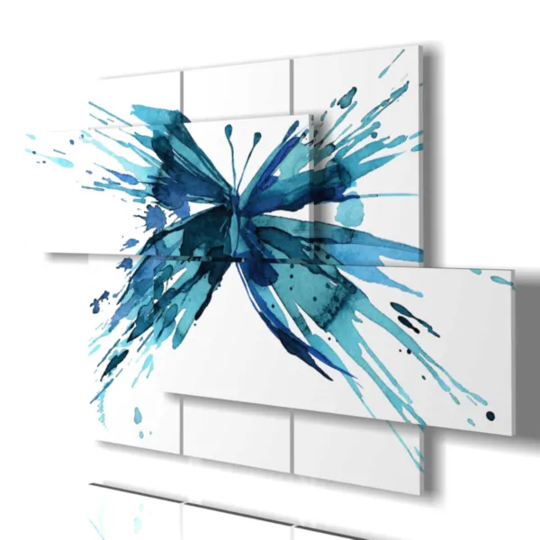 Prints with stylized butterflies